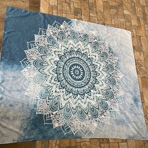 Blue Mandala Tapestry
